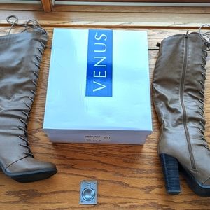 Venus lace-up tall boots